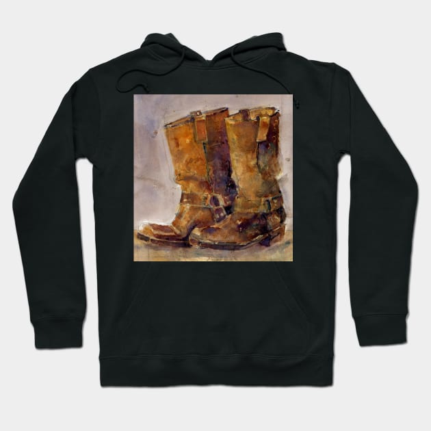 Cowboy Boots Hoodie by dfrdesign